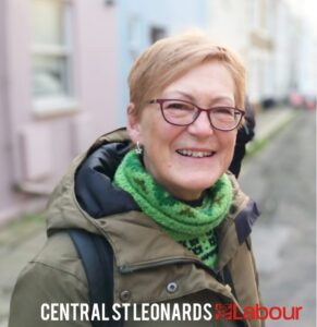 Click photo for link to details about Ruby Cox , Labour's candidate for Central St Leonards Ward in the 2022 local elections to be held on Thursday May 5th
